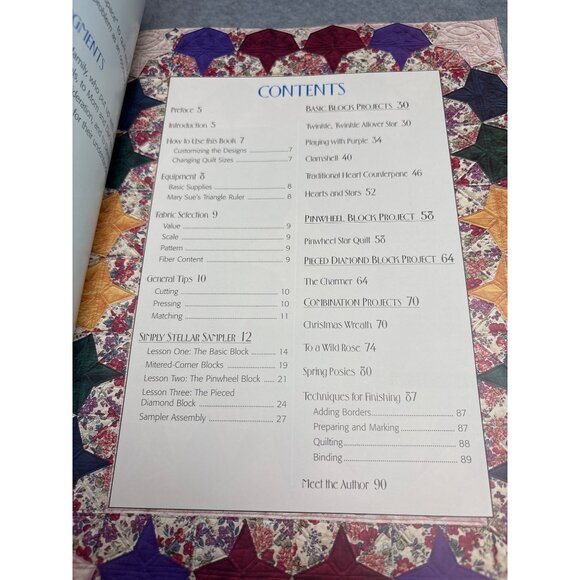 A New Twist on Triangles by Mary Sue Suit Quilting Book - Picture 4 of 12